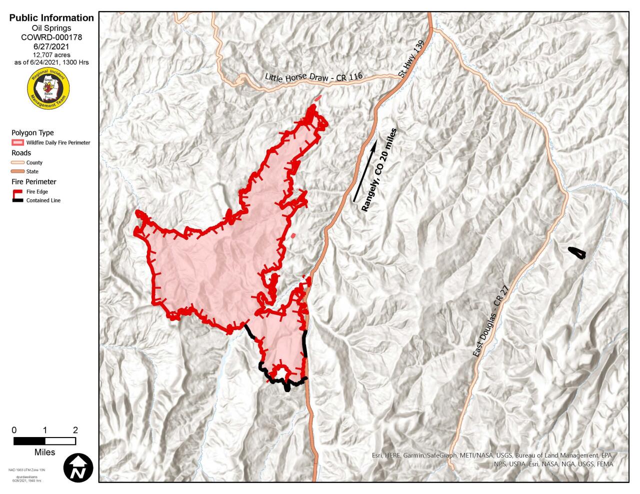 Oil Springs Fire June 27, 2021