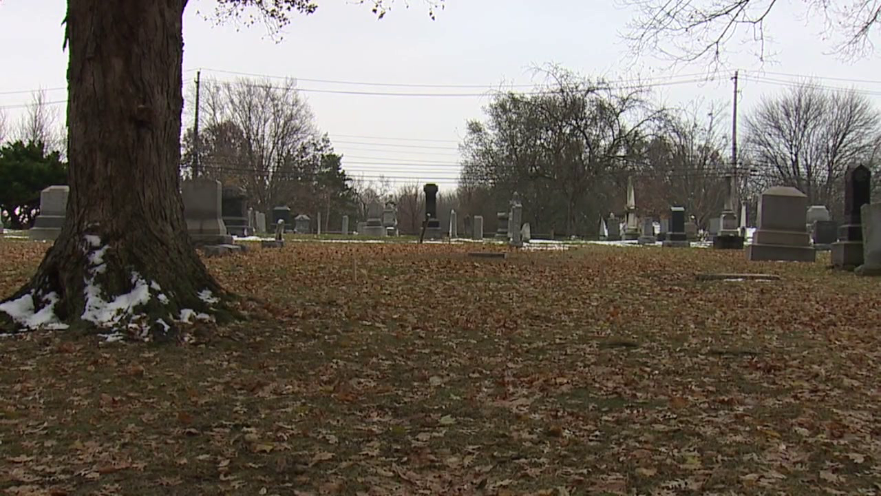 The grave site