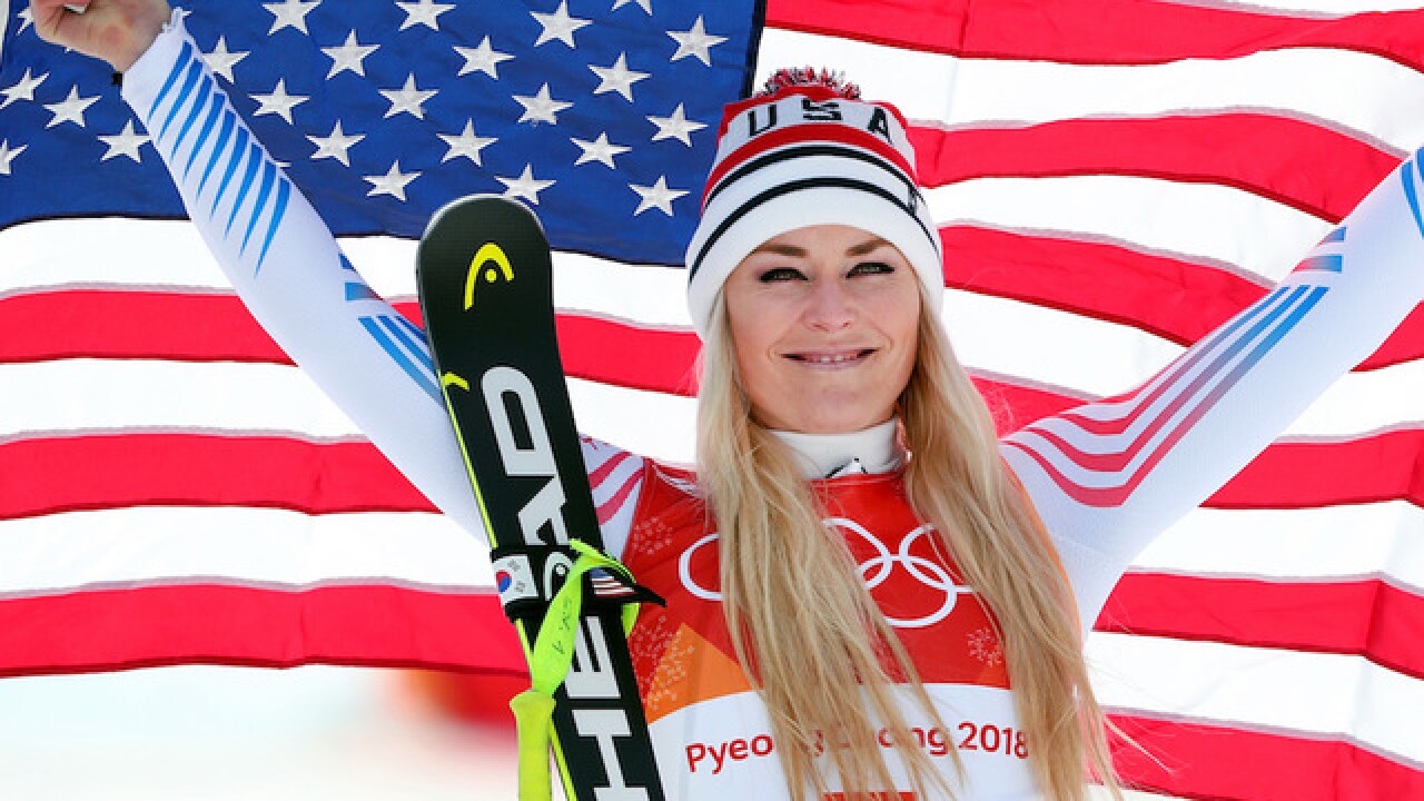 Lindsey Vonn takes bronze in Olympic downhill behind Italy's Sofia Goggia