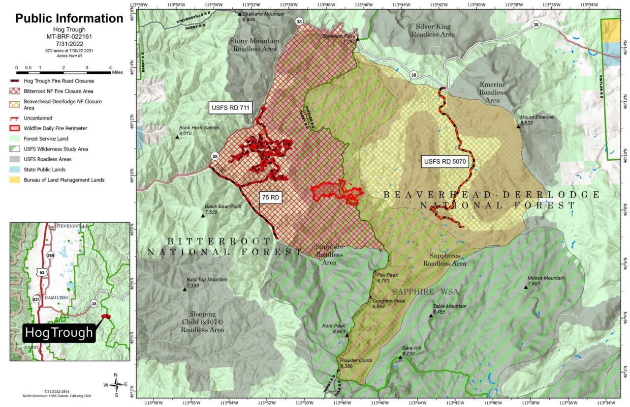 Hog Trough Fire Map