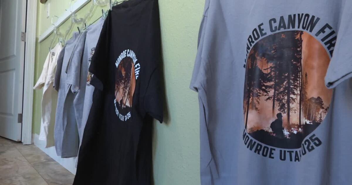 Marysvale women thank wildfire crews by making T-shirts, raising money for volunteer fire department