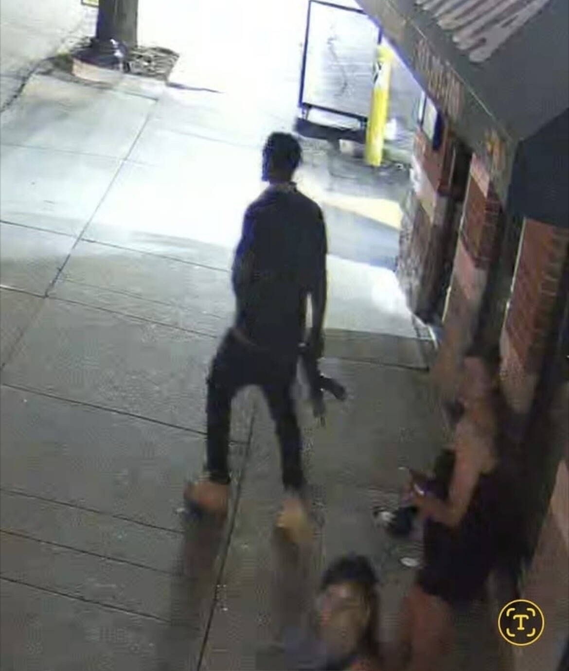 Man on Ludlow Ave with Assault Rifle