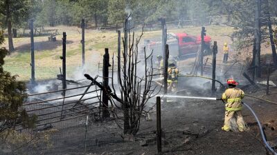 Structure fire has broken out in West Valley