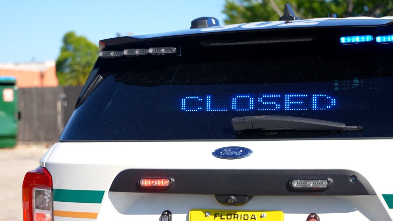 LCSO patrol car blocking the Big Lots parking lot.
