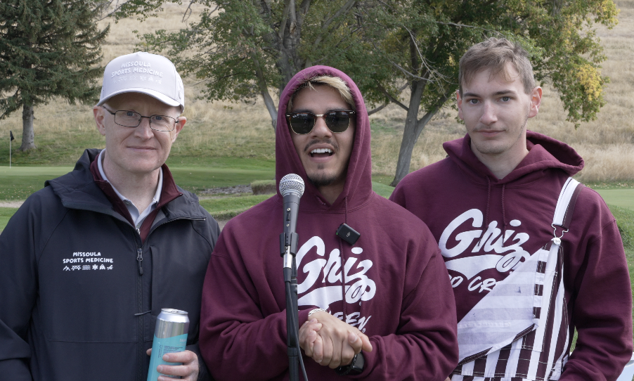 Kai Griffin (centered) told MTN the Zoo Crew heckling keeps things fun but respectful