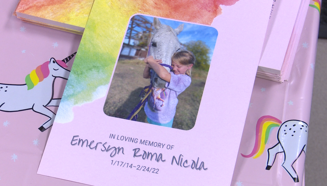 Remembering Emersyn Nicola: Unicorn themed celebration of life for the 8-year-old who was killed in a car crash