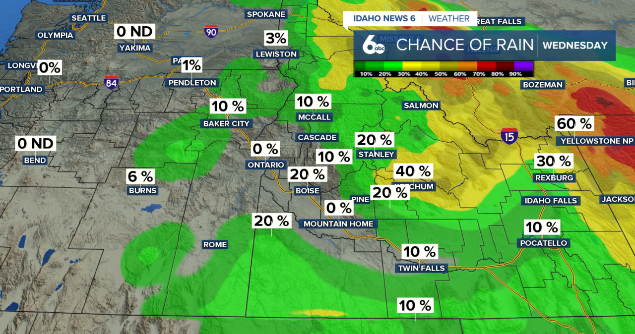 Chance of precipitation