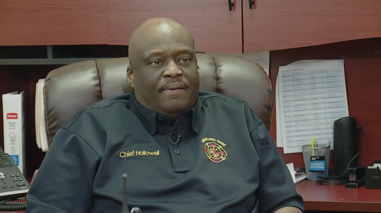 Highland Park Fire Chief Erik Hollowell