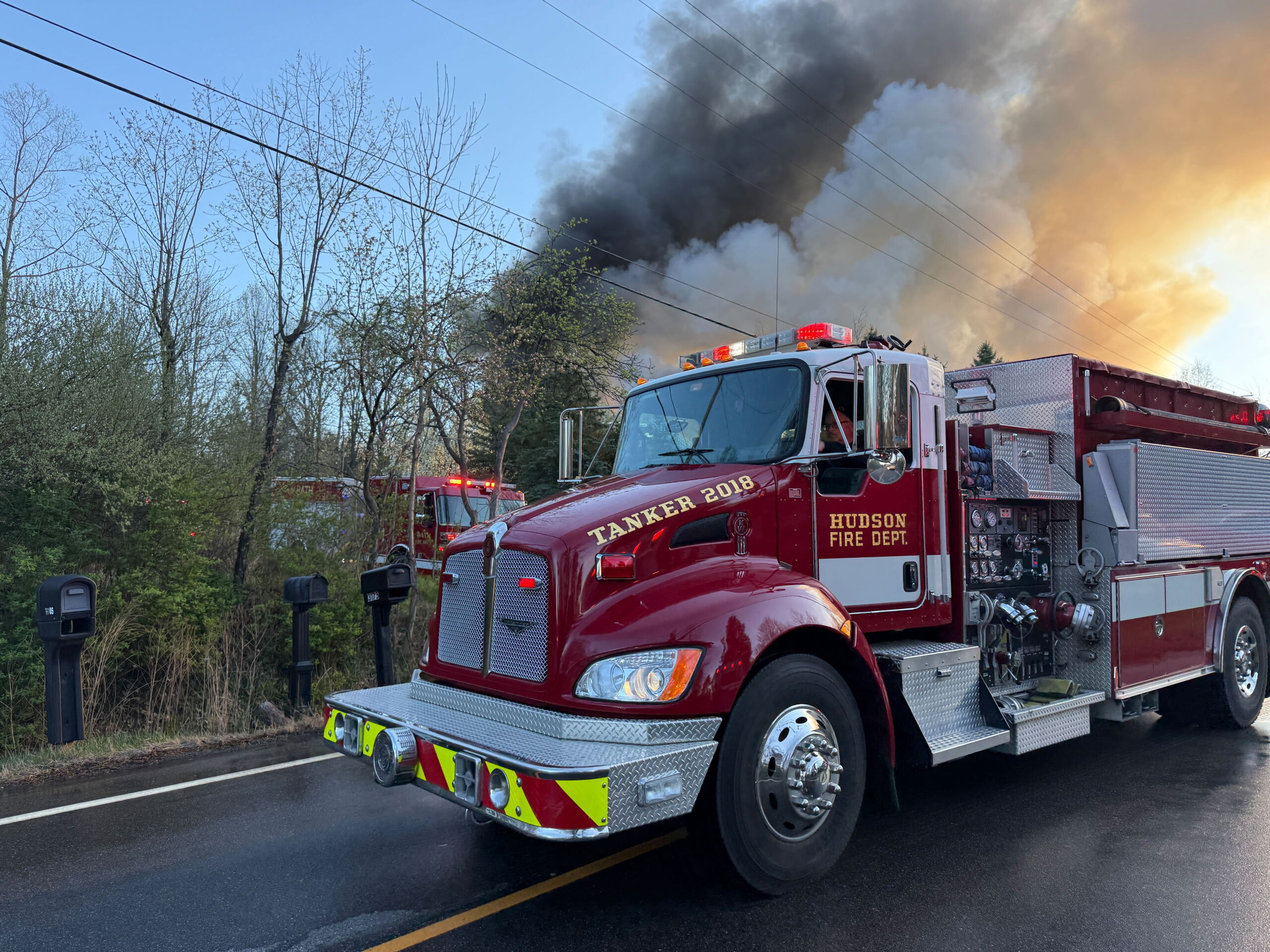 Massive fire breaks out at Richfield Township home