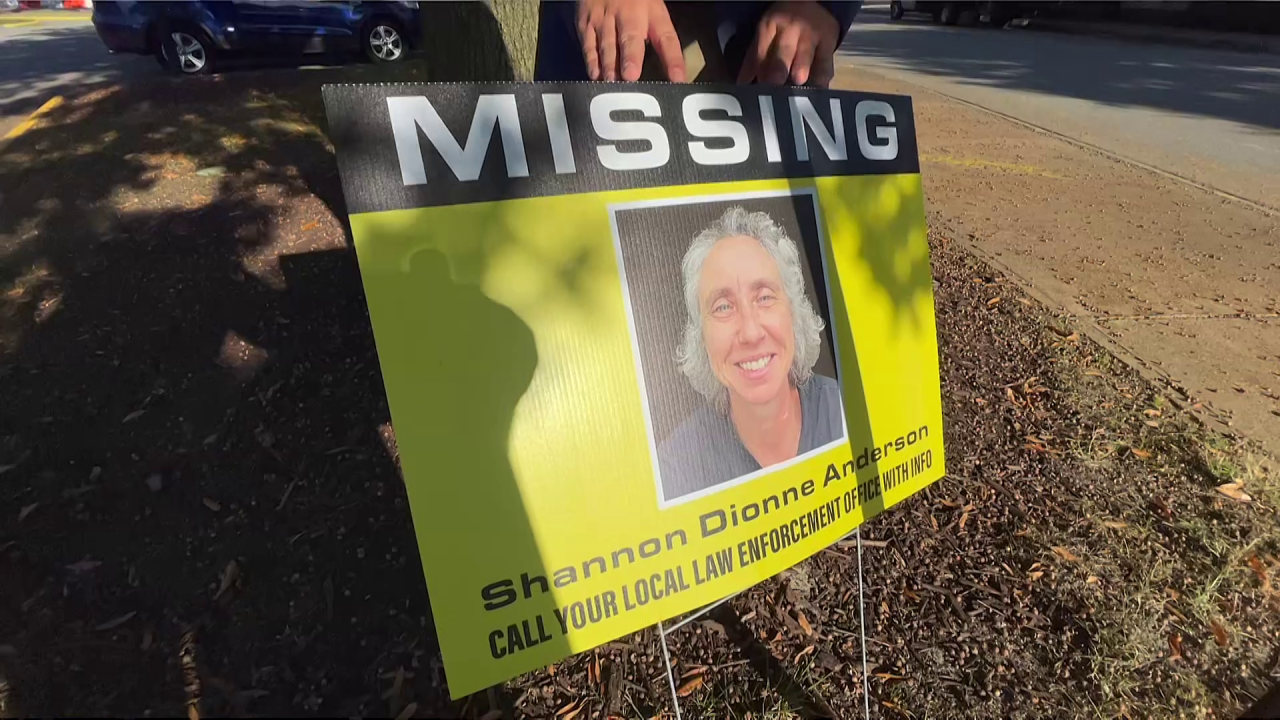 Missing person poster for Shannon Anderson