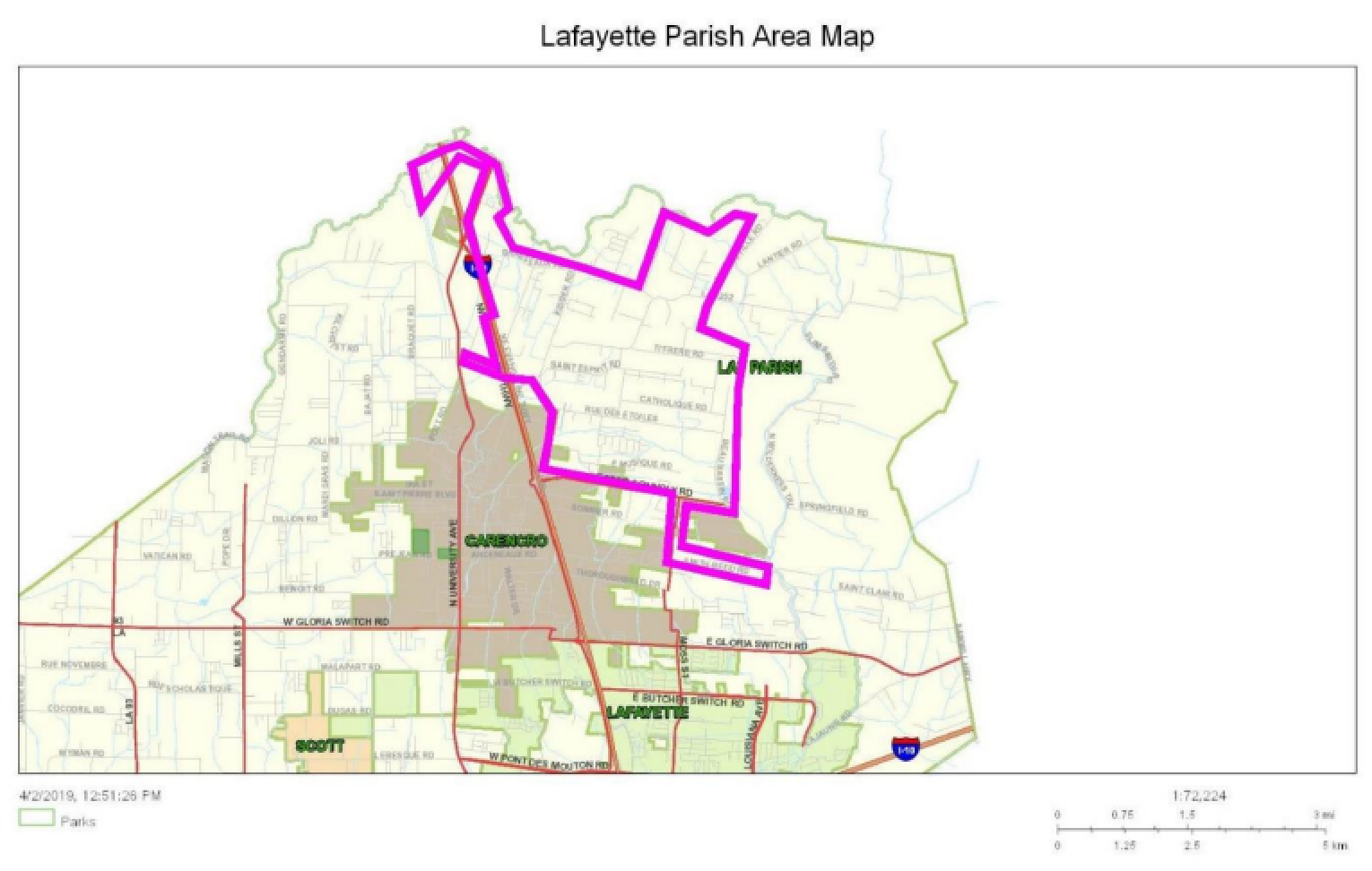 Part of Lafayette Parish water to be shut off tonight