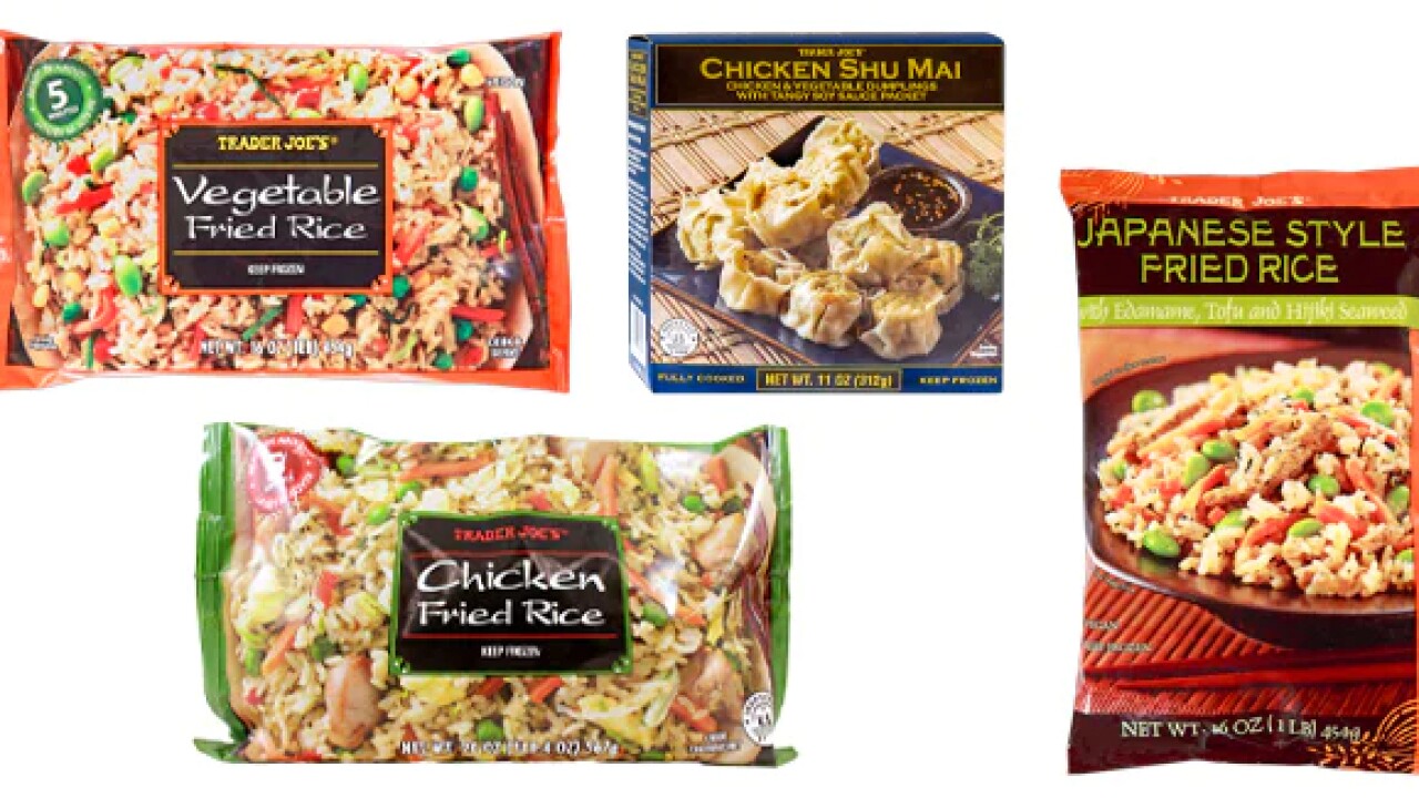 Several types of fried rice and shu mai