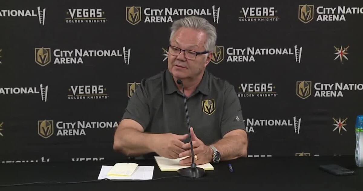 Vegas Golden Knights McCrimmon holding press conference after Tortorella ousted from coaching staff KTNV Staff