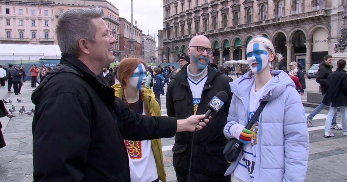 Florida Panthers players take the ice as men's hockey kicks off in Milan