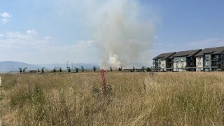 Grass fire in Kalispell