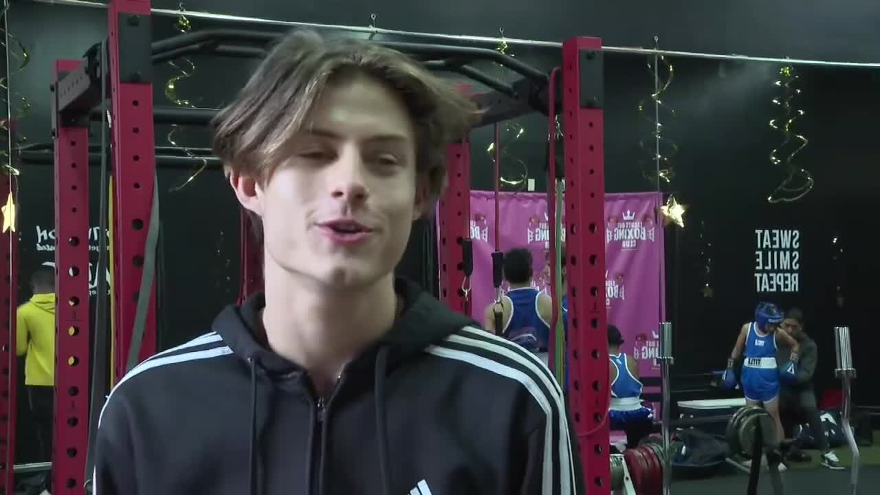 Christan Ernst is an amateur boxing at her mother's gym in Boynton Beach: Lights Out Boxing. Jan. 20, 2024