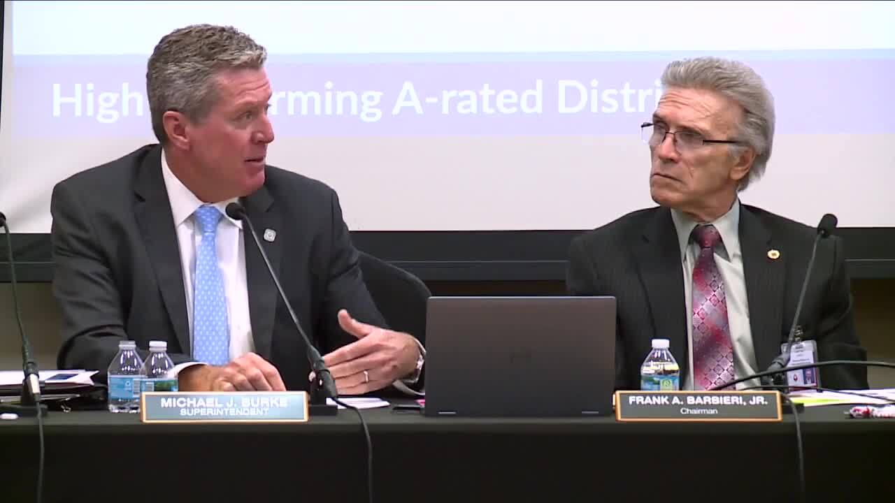 Superintendent Mike Burke of the School District of Palm Beach County speaks to the Palm Beach County Legislative Delegation on Nov. 1, 2023 (1).jpg