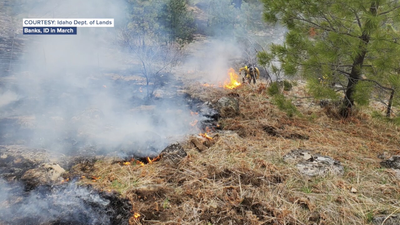 Banks, Idaho March fire