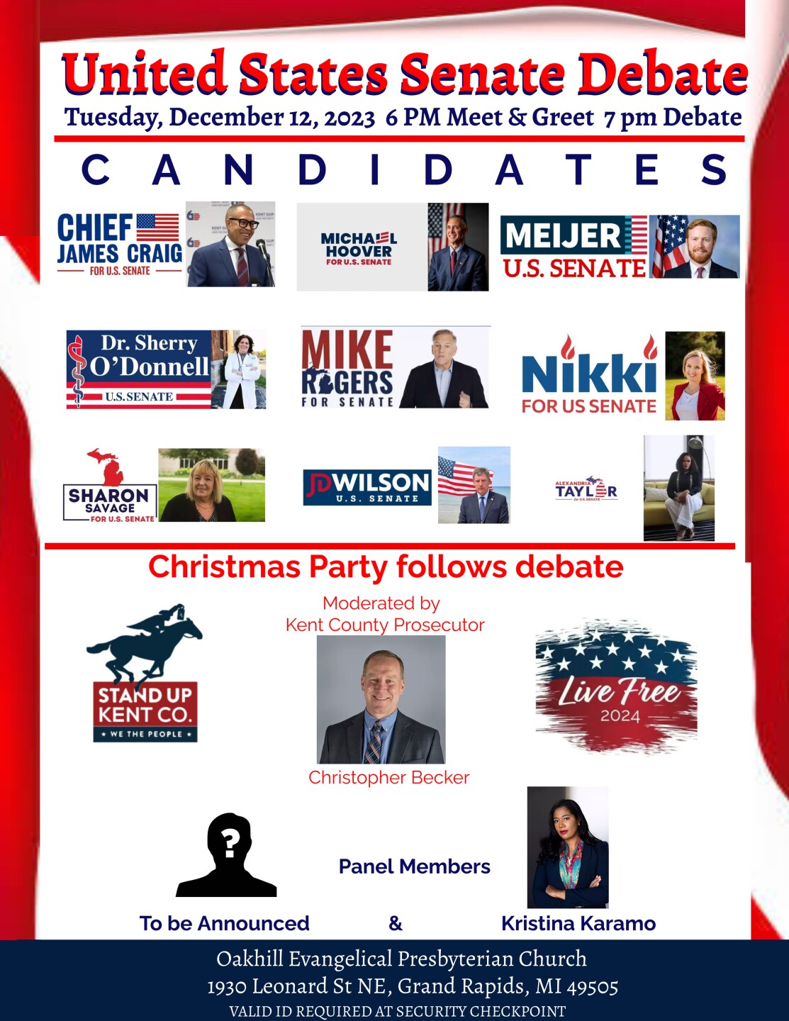 2024 Michigan United States Senate GOP Candidate Debate