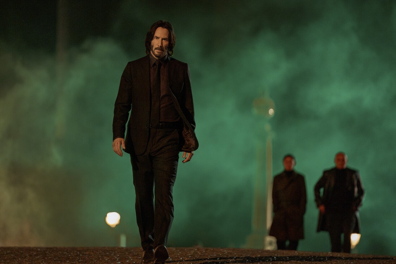 Keanu Reeves in another scene from 'John Wick 4'