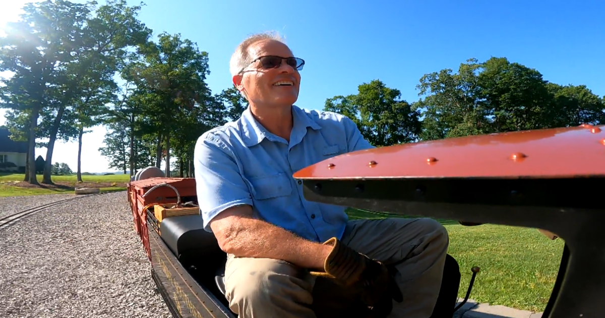 This Tenn. dentist has spent more than a decade building a miniature railroad around his home