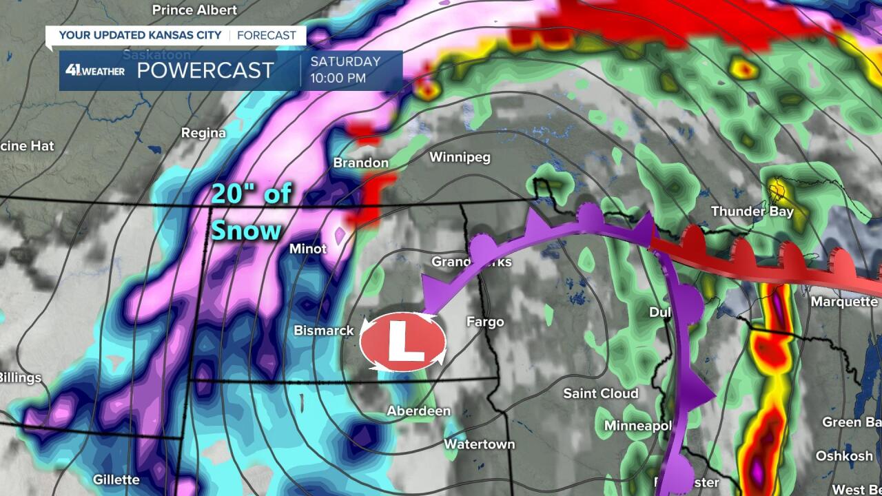 Northern plains blizzard