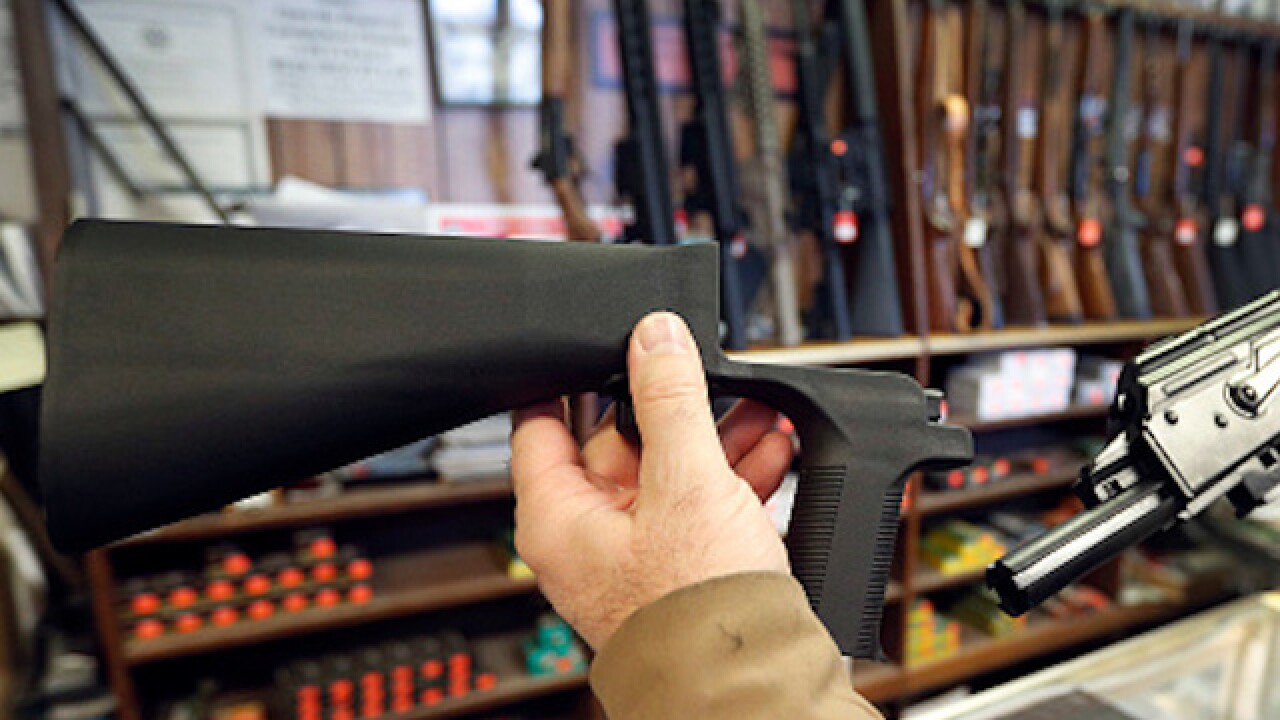 Georgia gubernatorial candidate holding a 'bump stock giveaway'