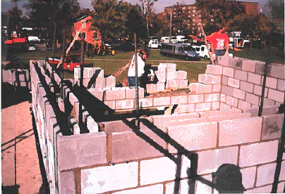 Construction of Strongsville Clock Tower