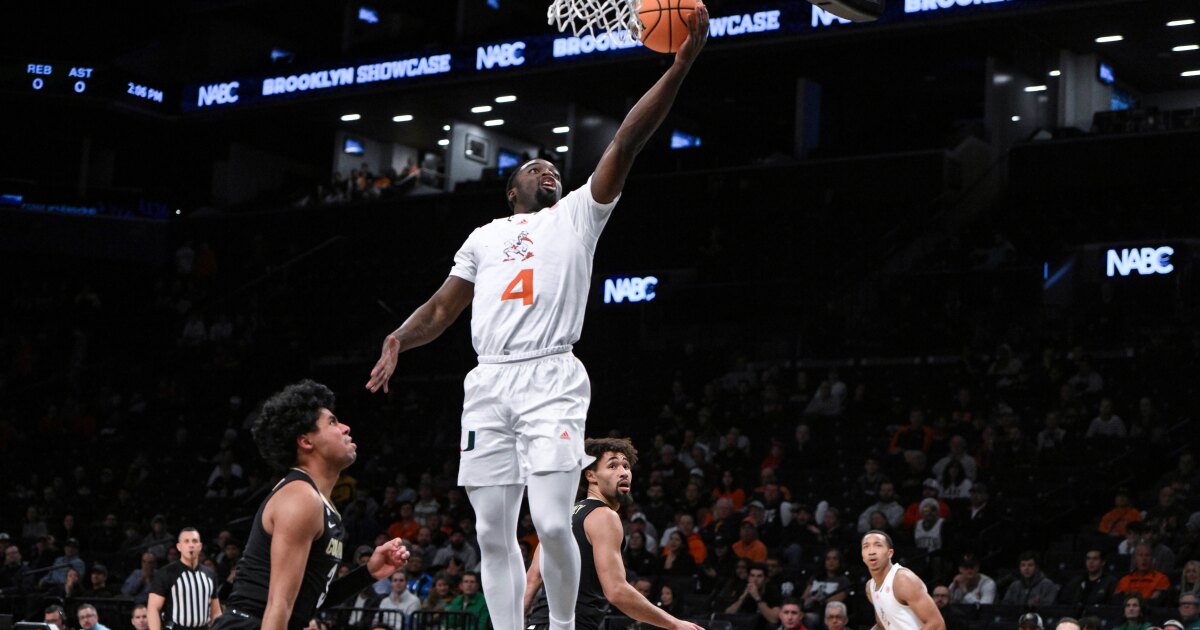 3 Miami players tally double-doubles in 95-55 victory over UNF