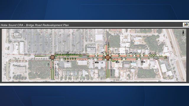 Artist rendering of the Bridge Road Redevelopment Plan