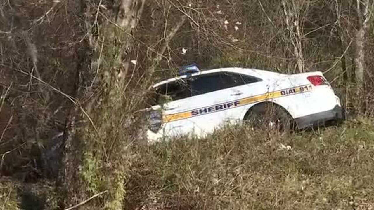 Jacksonville Sheriff's Office crashed patrol car