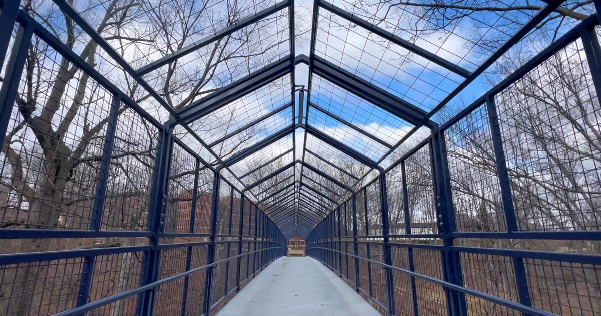 The new "Open-Air Cover" on Campus Bridge addresses student concerns. - Vimarsana News