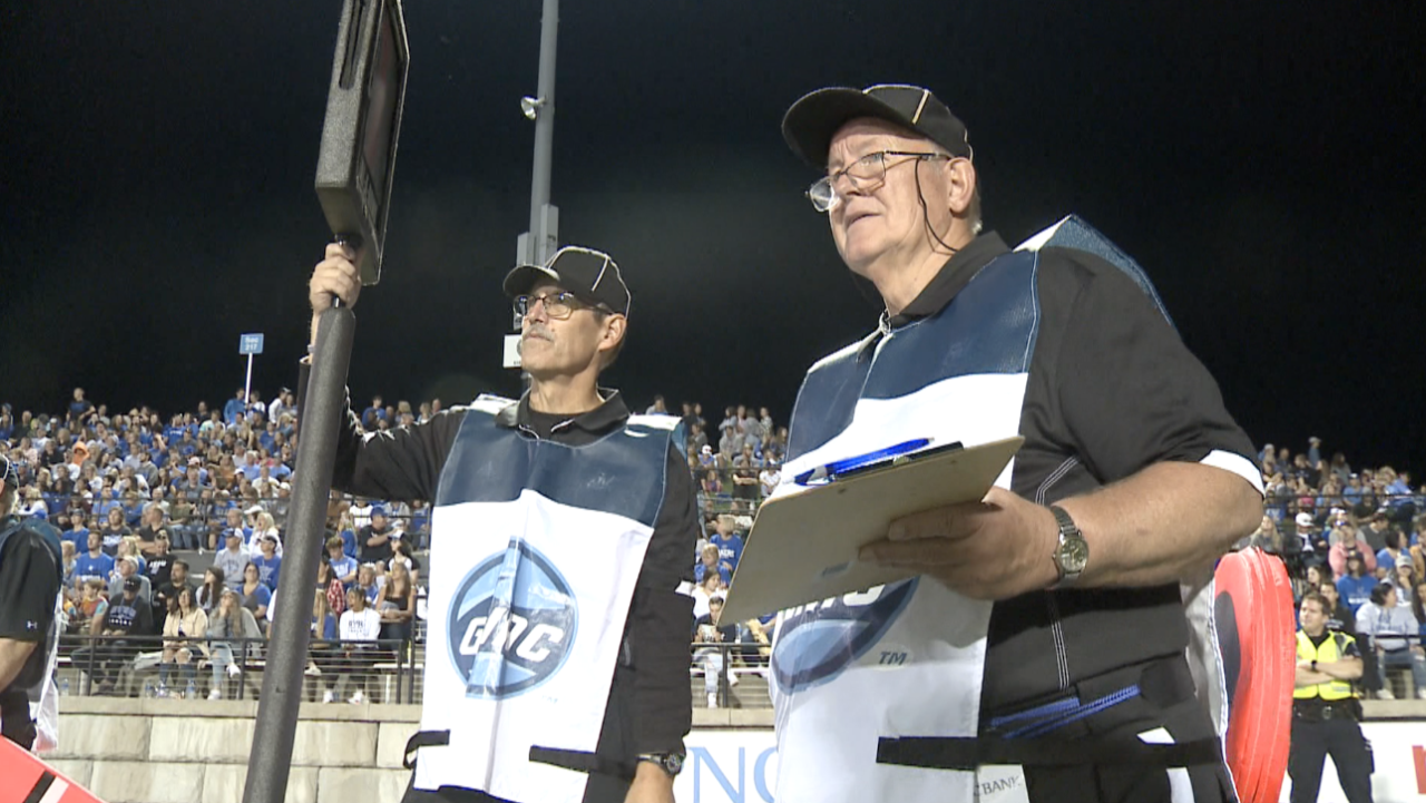 Smoes family chain ganging at GVSU