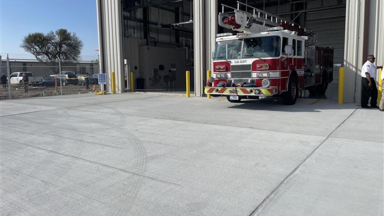 Naval Air Station Kingsville celebrates new fire truck bays