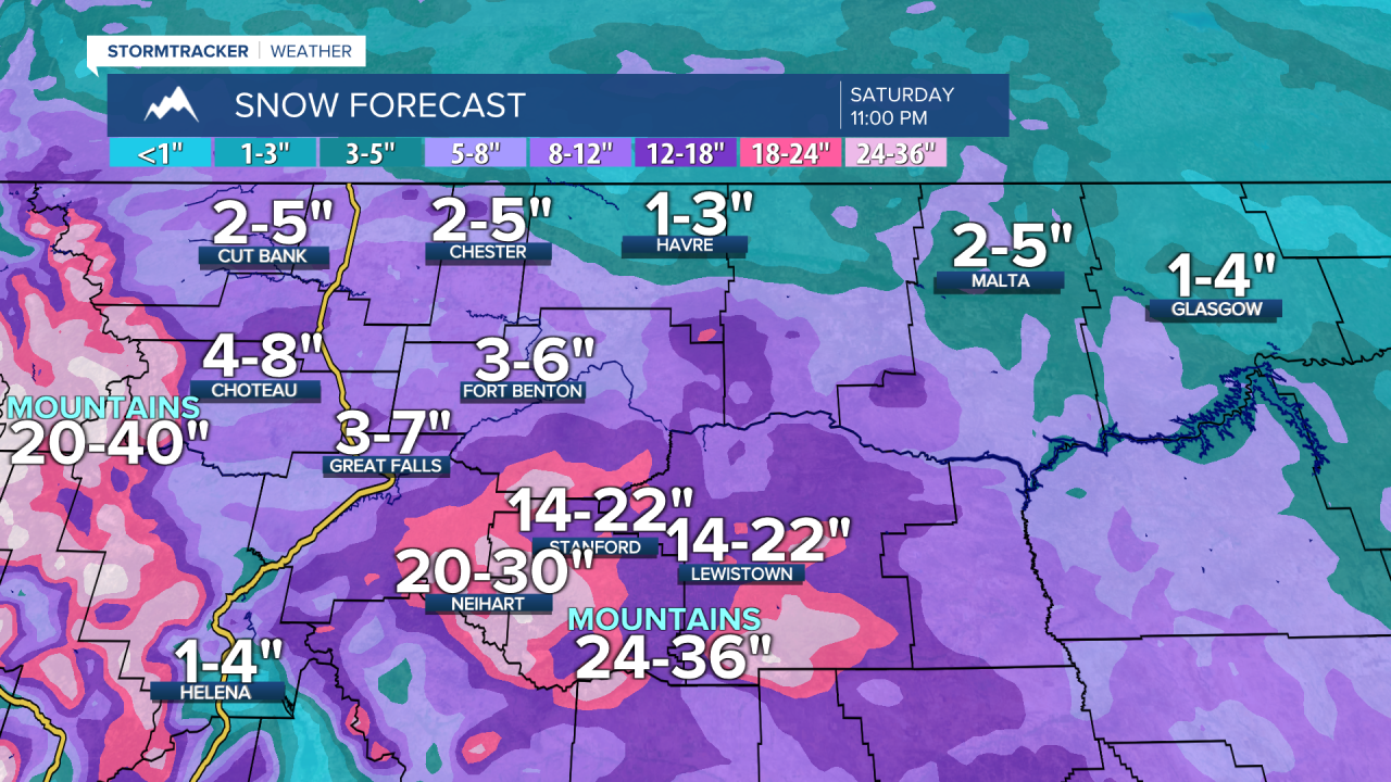 KRTV Snow Forecast