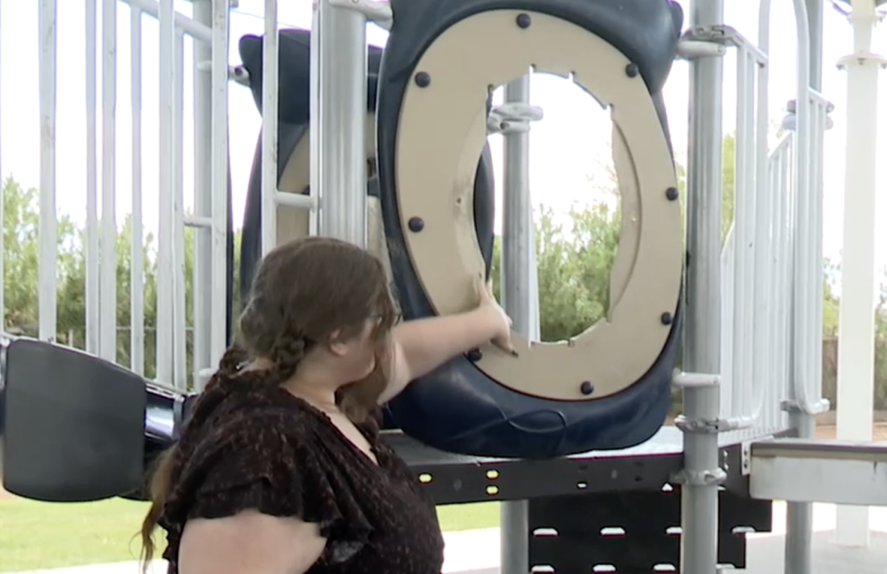 North Las Vegas park damage