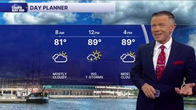 Forecast: Scattered showers and storms, plenty humid too. 