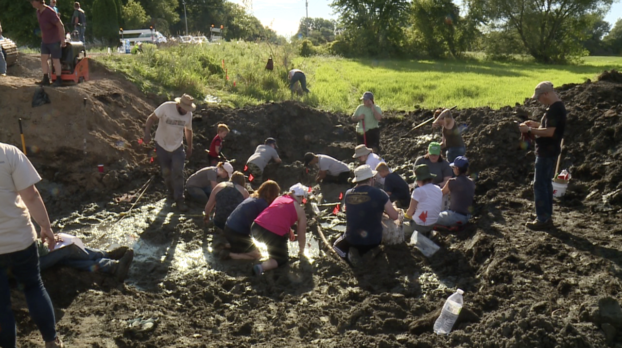 Mastodon bones unearthed in Kent City