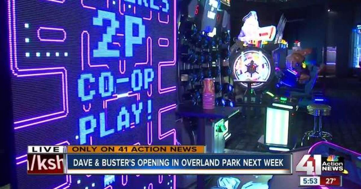 Dave & Buster's opening in OP next week