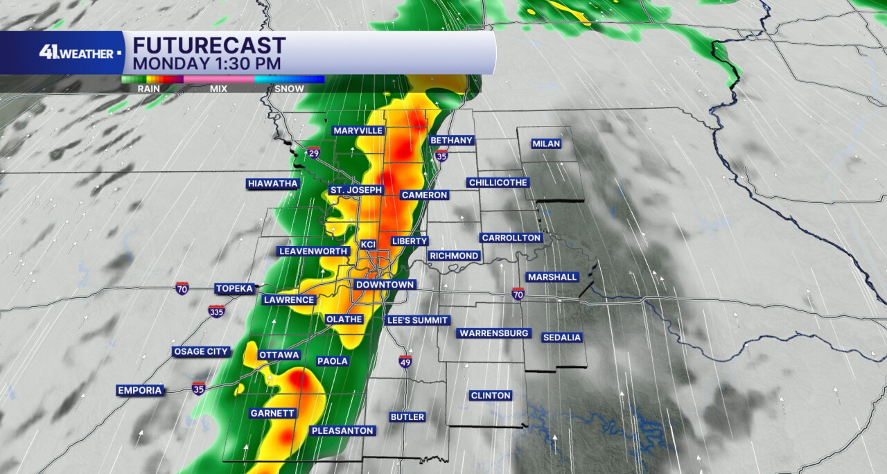 Storms Monday