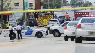 Emergency crews outside the Pulse nightclub in Orlando, Florida, after the deadly mass shooting.