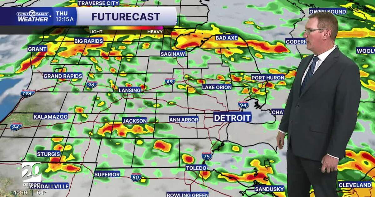 Today's Forecast Metro Detroit Forecast: More sunshine Tuesday, rain returns Wednesday Dave Rexroth