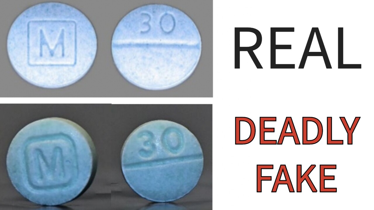 real and fake pills
