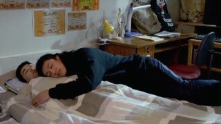 An image of two characters from "Addicted," a Chinese drama about two men in gay relationships.