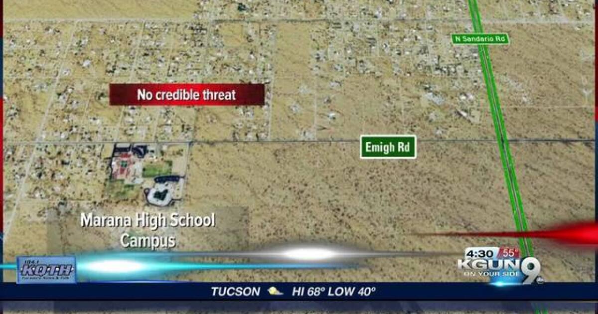 No Threat Found Towards Marana High School Marana High School Calendar