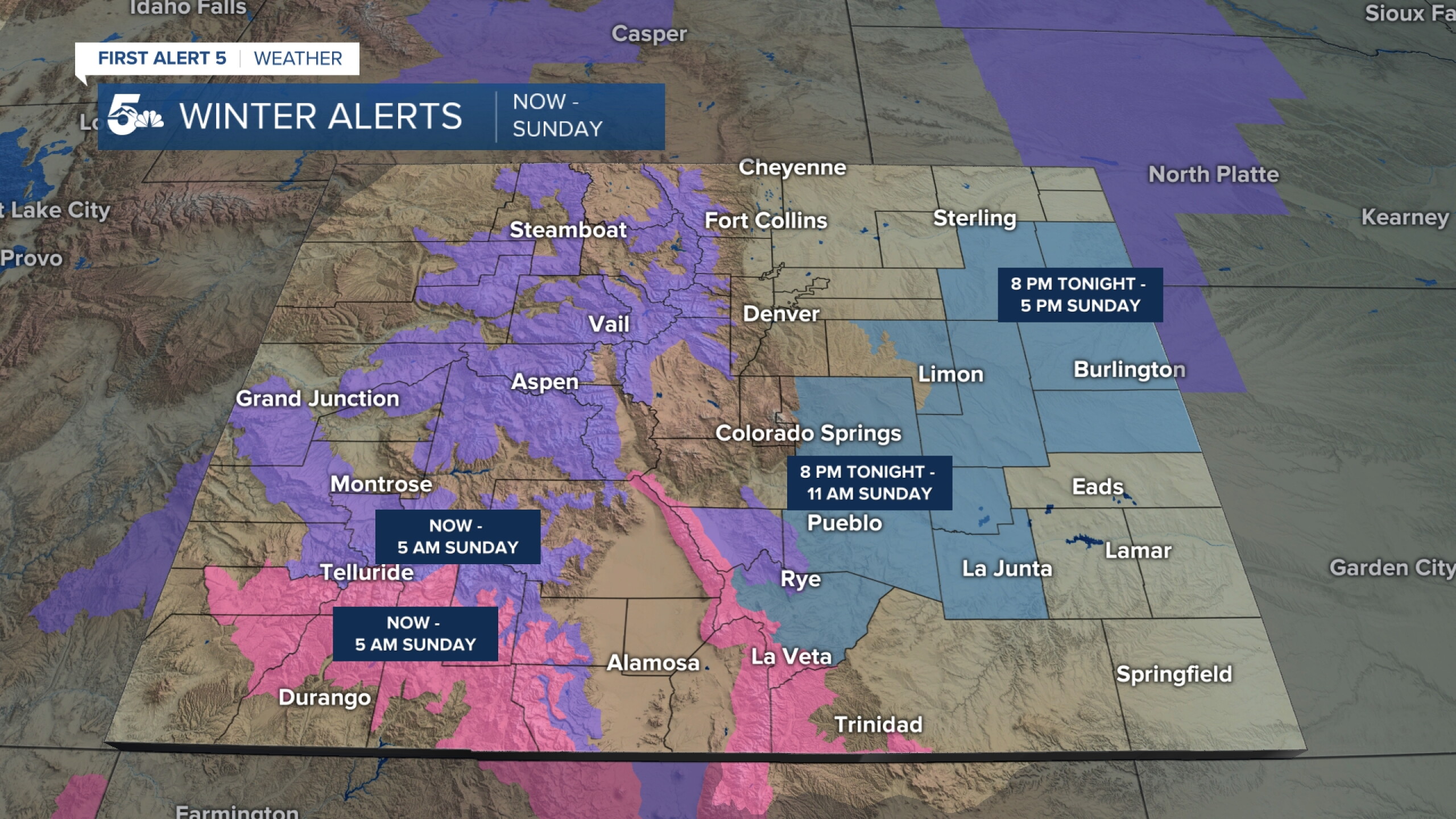 Weather Alert: Winter Storm impacts southern Colorado tonight through ...