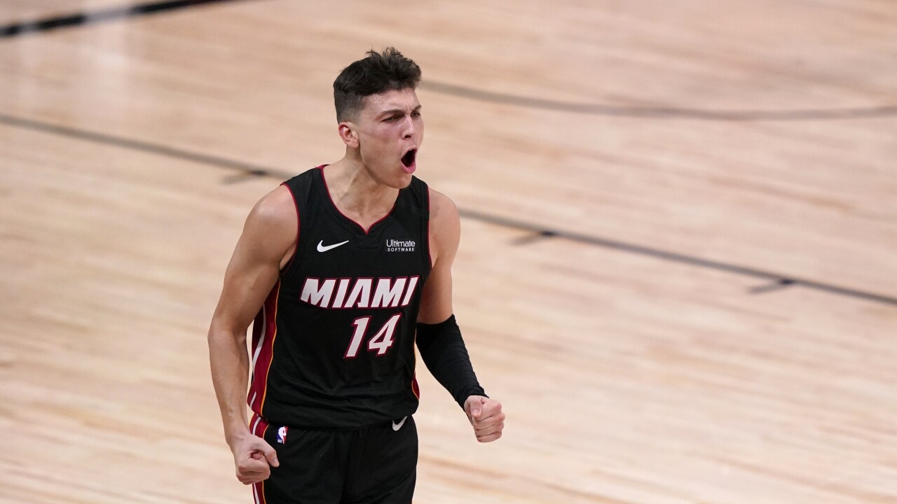 Jimmy Butler Wears Tyler Herro S Whitnall High School Jersey To Practice