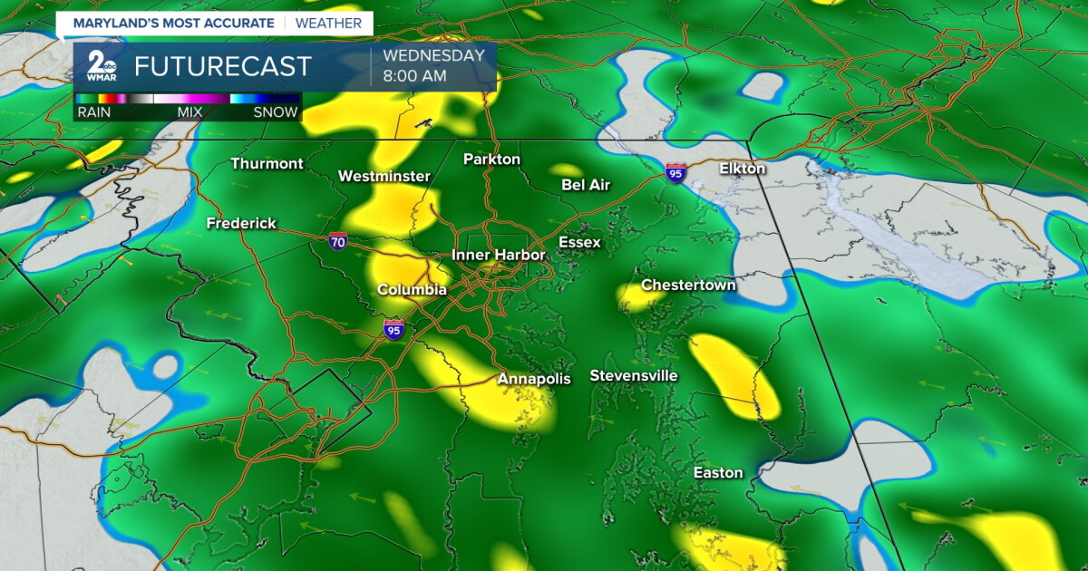 One more dry day before rain returns