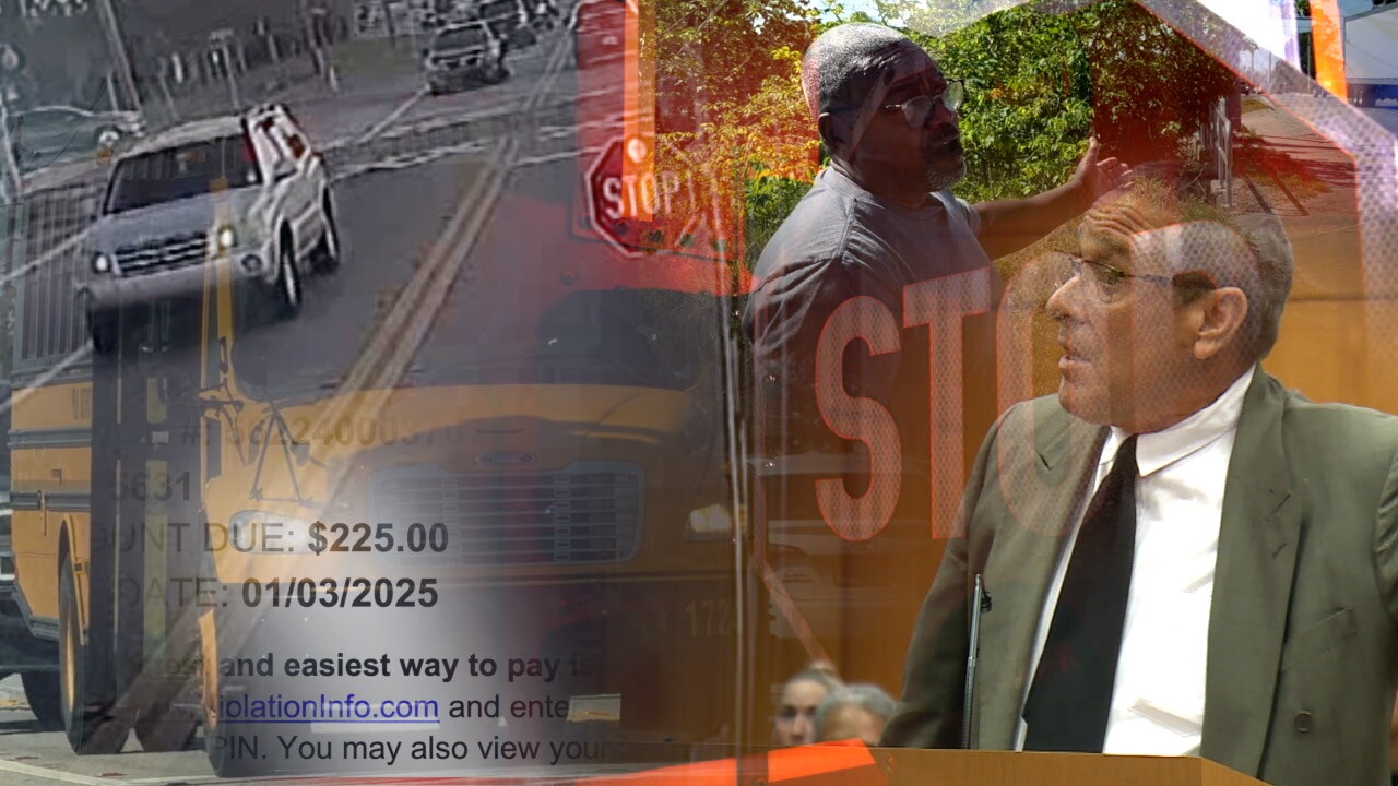 Drivers fined for driving past a school bus in Polk County pay more to