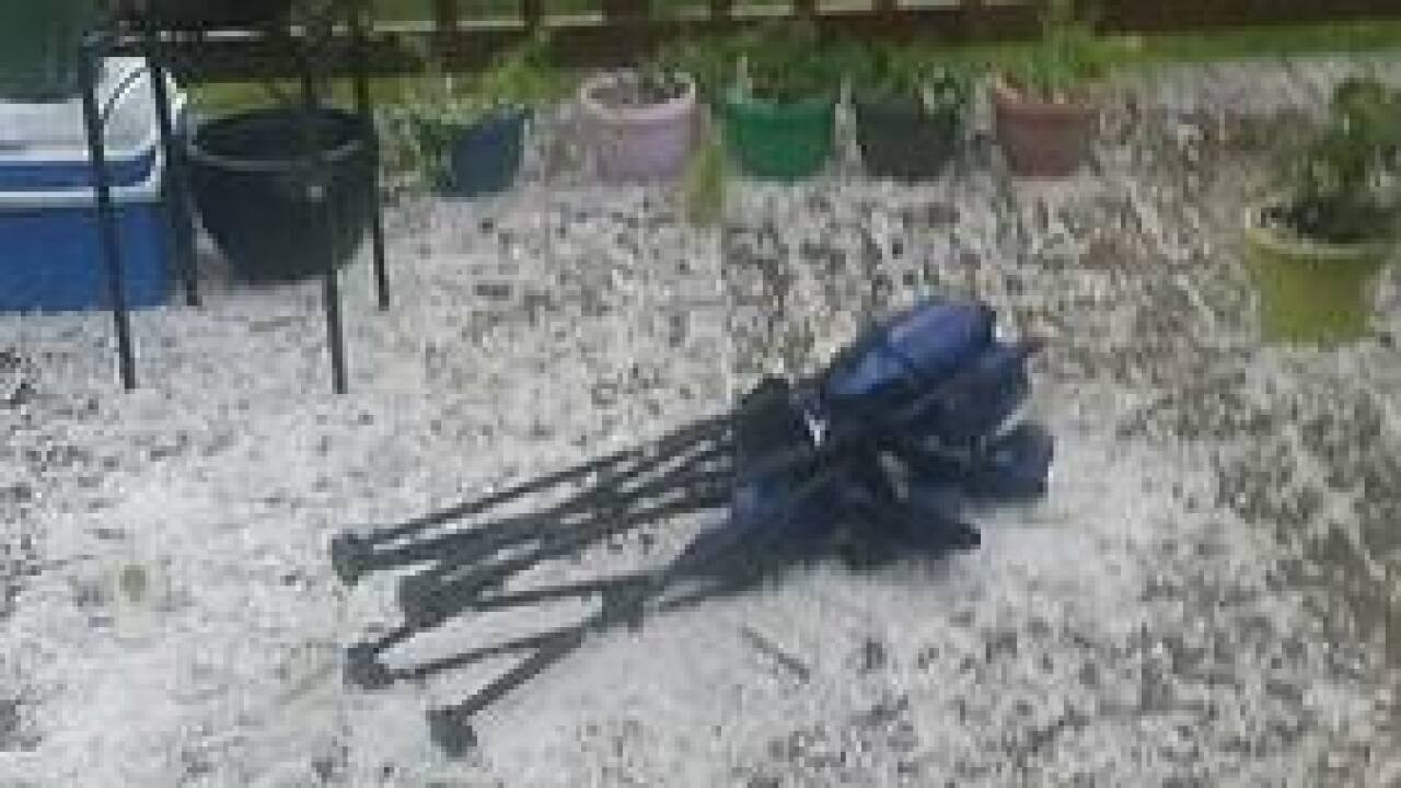 PHOTOS: Quarter-sized hail from April 26 storm